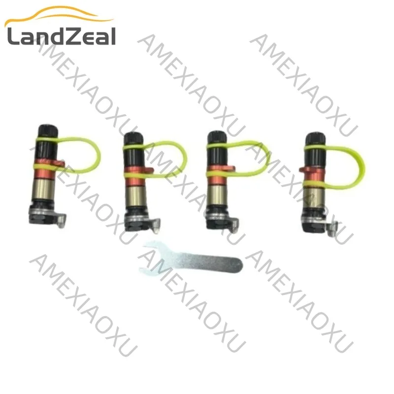 

4Pcs Car Universal Accessorise Tire Valve Car Pressure Off-road Sand Tire Gate Quick Release Desert Tire Release Valve