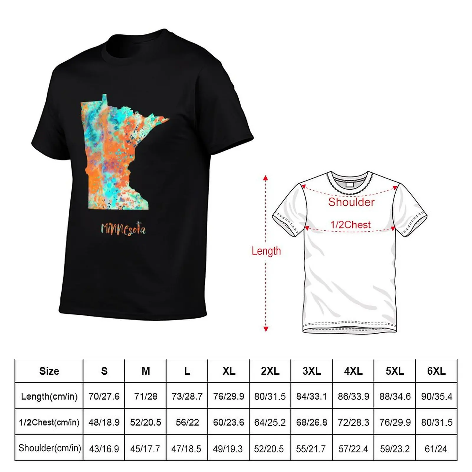 Minnesota T-Shirt Outdoor Sports Short Sleeve Top