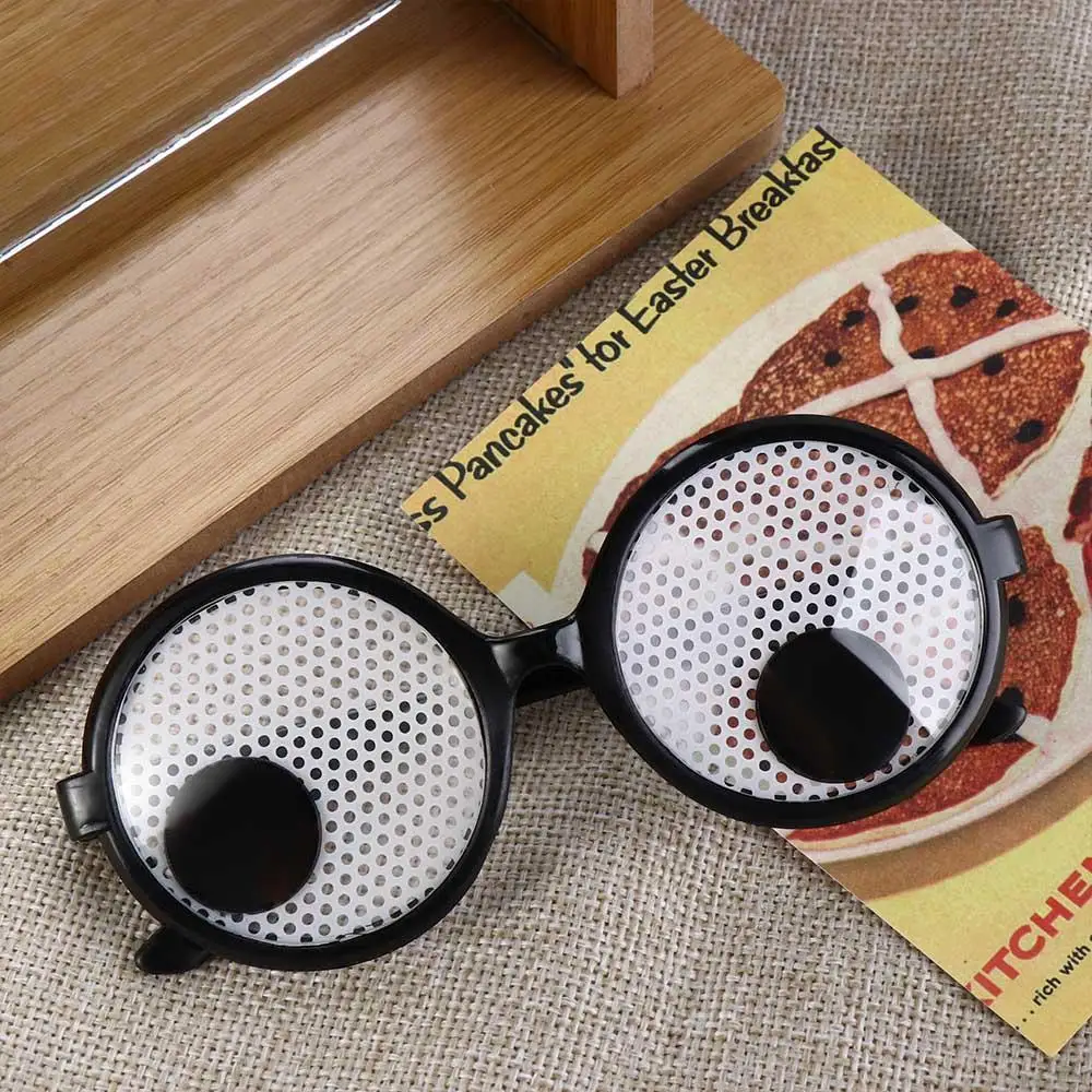 

Fun Funny Rotatable Eyeball Glasses Visible Prank Trick Eyeball Eyeglasses Creative Cool Party Glasses Adult