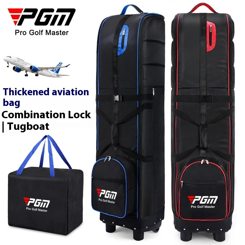 

PGM HKB009 Golf Aviation Bag Comes with Dustproof Storage Bag, Thickened Airplane Check in Foldable Tugboat Travel Bag
