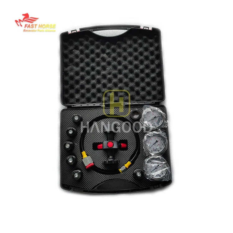 

Hangood XZGK-01 Pressure Test Kit FPU-1 Energy Accumulator Nitrogen Filling Tool Seven-in-one Excavator Hydraulic Pressure Kit