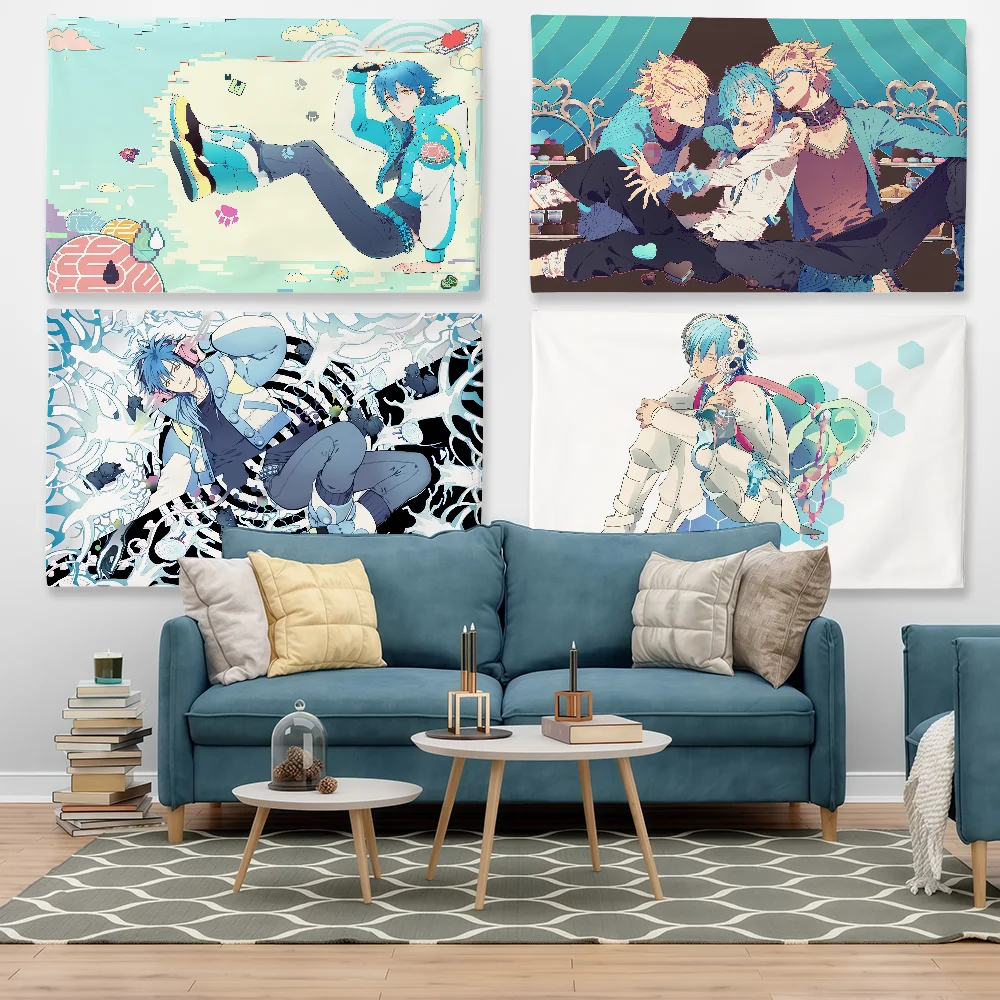 Anime D-DRAMAtical Murder Flag Tapestry Outdoor Party Bedroom Living Room Dormitory Decorative Themed Wall Hanging Banner Gift