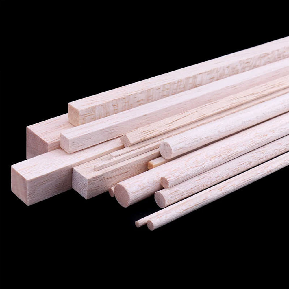 5/10/20/30Pcs Long 500mm Solid Square Wooden Strip 3x3mm~20x20mm DIY Model Material Handicraft Decoration And Production Parts