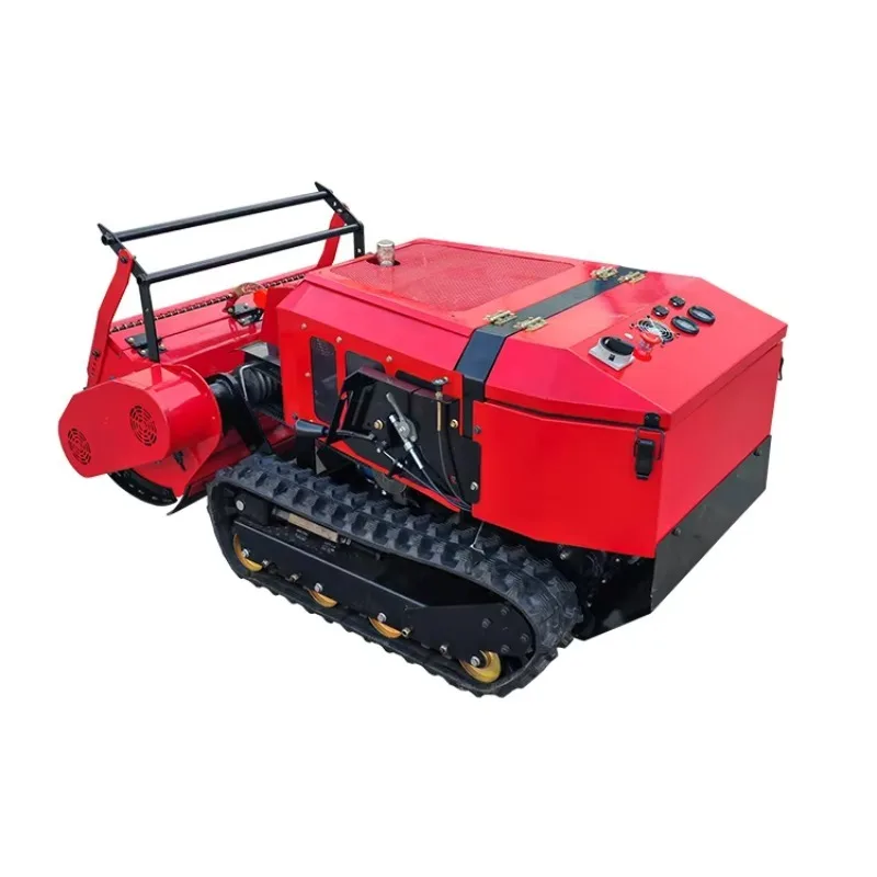 China Remote Control Forestry Mulcher Robot Automatic Lawn Mower Robot Grass Mowers for Hillside Slope