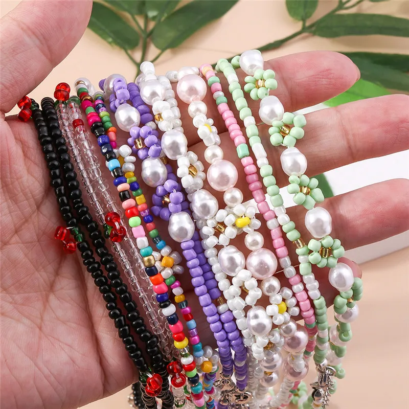 Böhmen Handgemachte Bunte Rocailles Halskette Halsband Einfache Frauen Mode Perle Blume Halsketten Kragen Süße Schmuck Geschenke – Detail 14