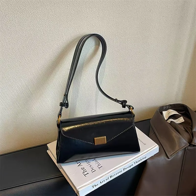 Maillard Simple Bag Retro Armpit Handbag Women's High-end Oil Wax Leather Small Square Bag Versatile Shoulder Messenger Bag 2026
