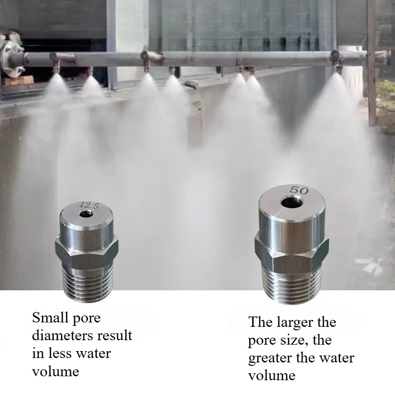 304 stainless steel atomizing nozzle 1 min/2/3/4 min solid conical industrial nozzle