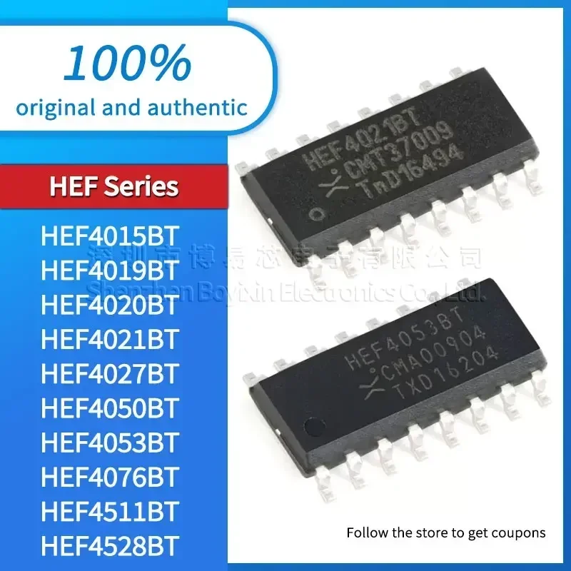 

HEF4015BT HEF4019BT HEF4020BT HEF4021BT HEF4027BT HEF4050BT HEF4053BT HEF4076BT HEF4511BT HEF4528BT black plastic shell