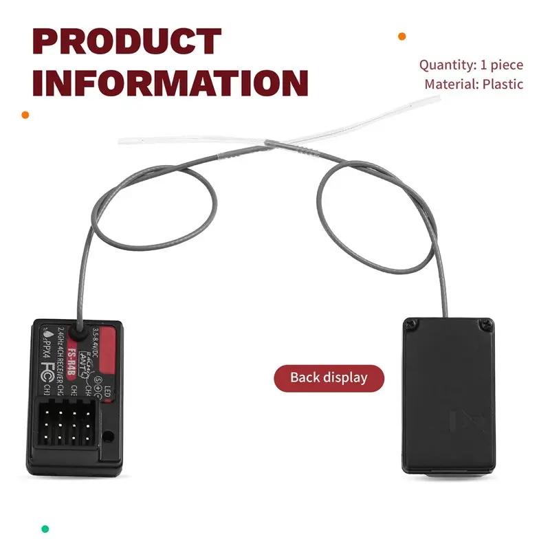 B92B 3X for FS-R4B Receiver for FLYSKY G7P G11P MG7 ST8 Remote Controller ANT RC Car Truck