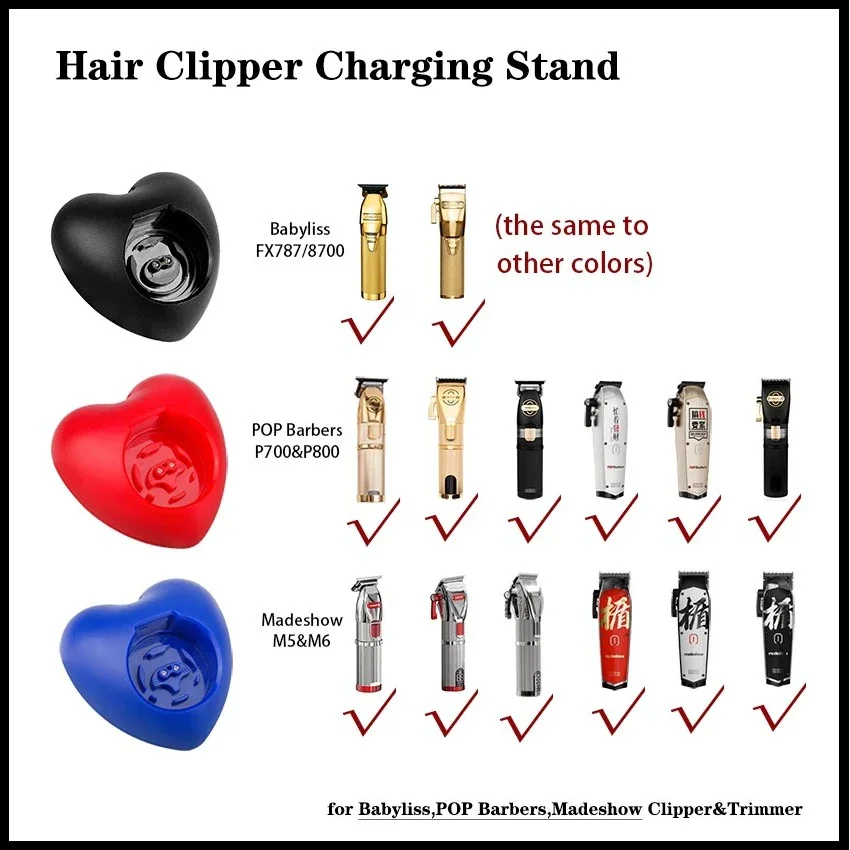 For Madeshow Babyliss POP Barbers Professional Hair Clipper Charging Stand Hair Cutting Machine Trimmer Barber Accessaries