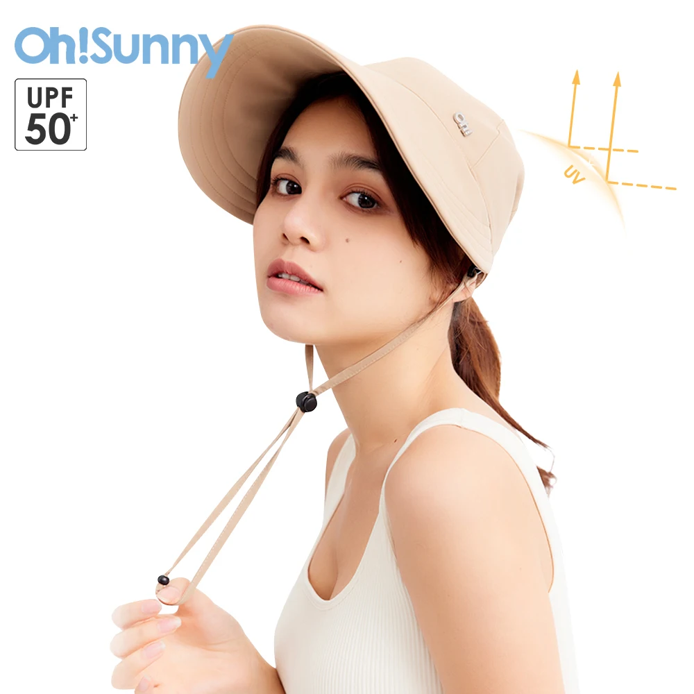 OhSunny Summer Fashion Sun Protection Hats for Women Wide Brim Sunhats Visor UPF1000+ Outdoor Sports Cycling Tennis Caps