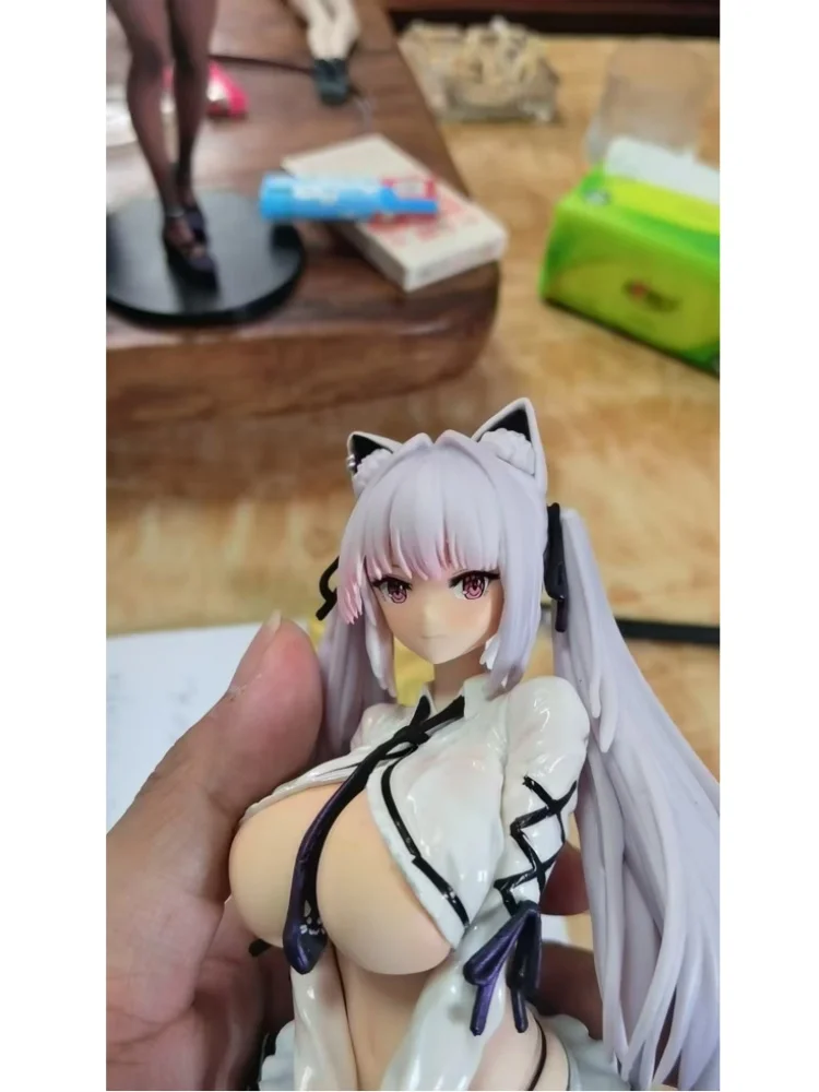 Siki Anime Alvina-Chan Ver húmeda. Figura de acción de Pvc, colección de modelos de Pvc de Anime, adorno, muñeca, juguetes, regalos de navidad