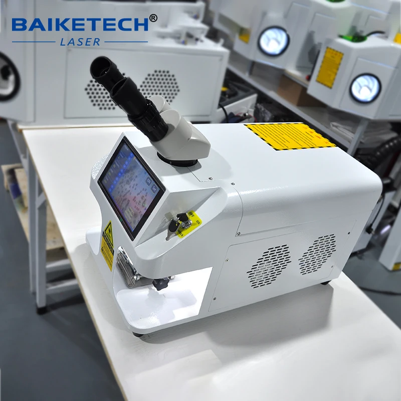 100W YAG Jewelry Laser Welding Machine With HD CCD Microscope Precise Spot Welder for Gold Silver Platinum Ring Chain Repair