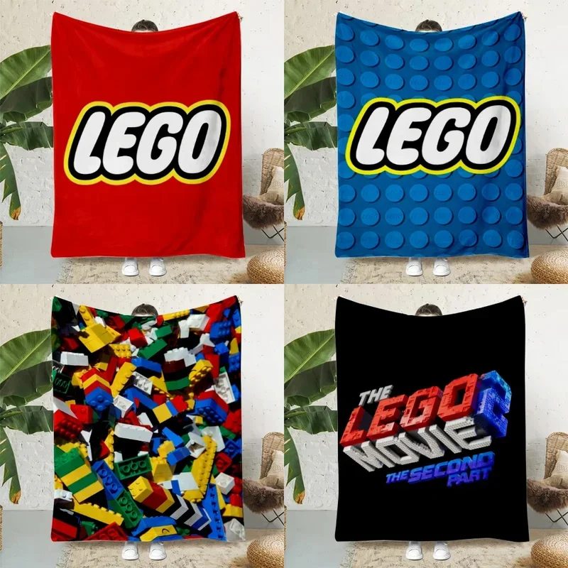 Fun Toy L-LEGOS Printed Blanket Picnic Blankets Warm Blanket Soft and Comfortable Blanket Home Travel Birthday Gift@0￥