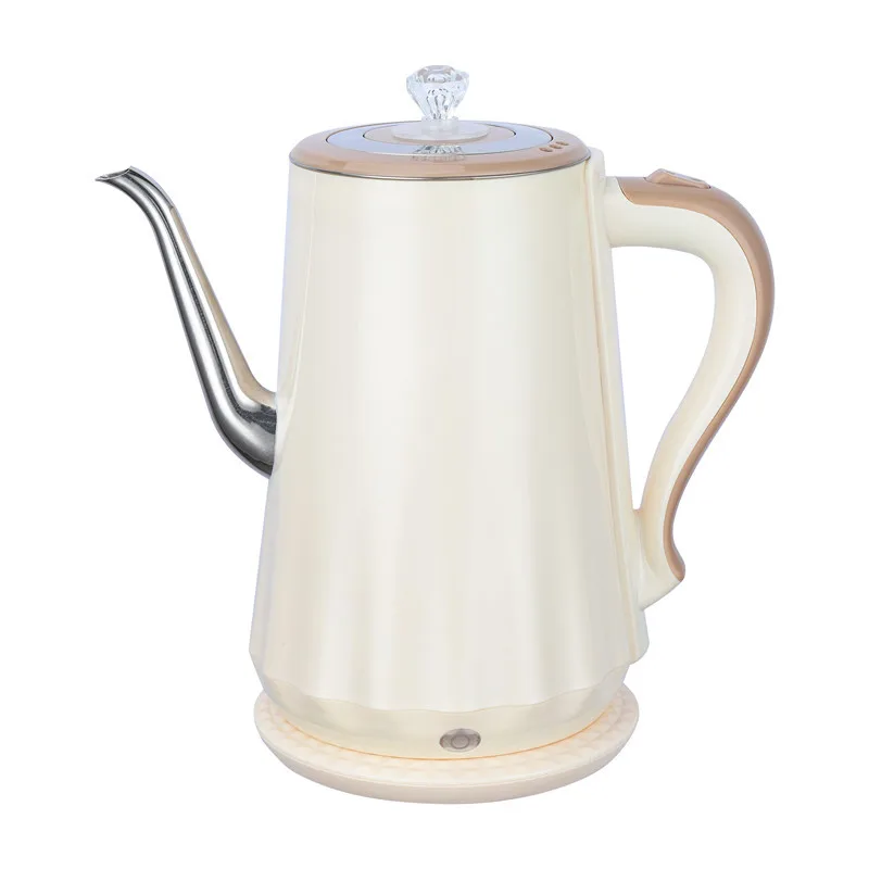 

1500W High Power Electric Kettle Double-layer Anti-scalding Long Spout Kettle Stainless steel 1.8L Large Capacity Coffee Tea Pot