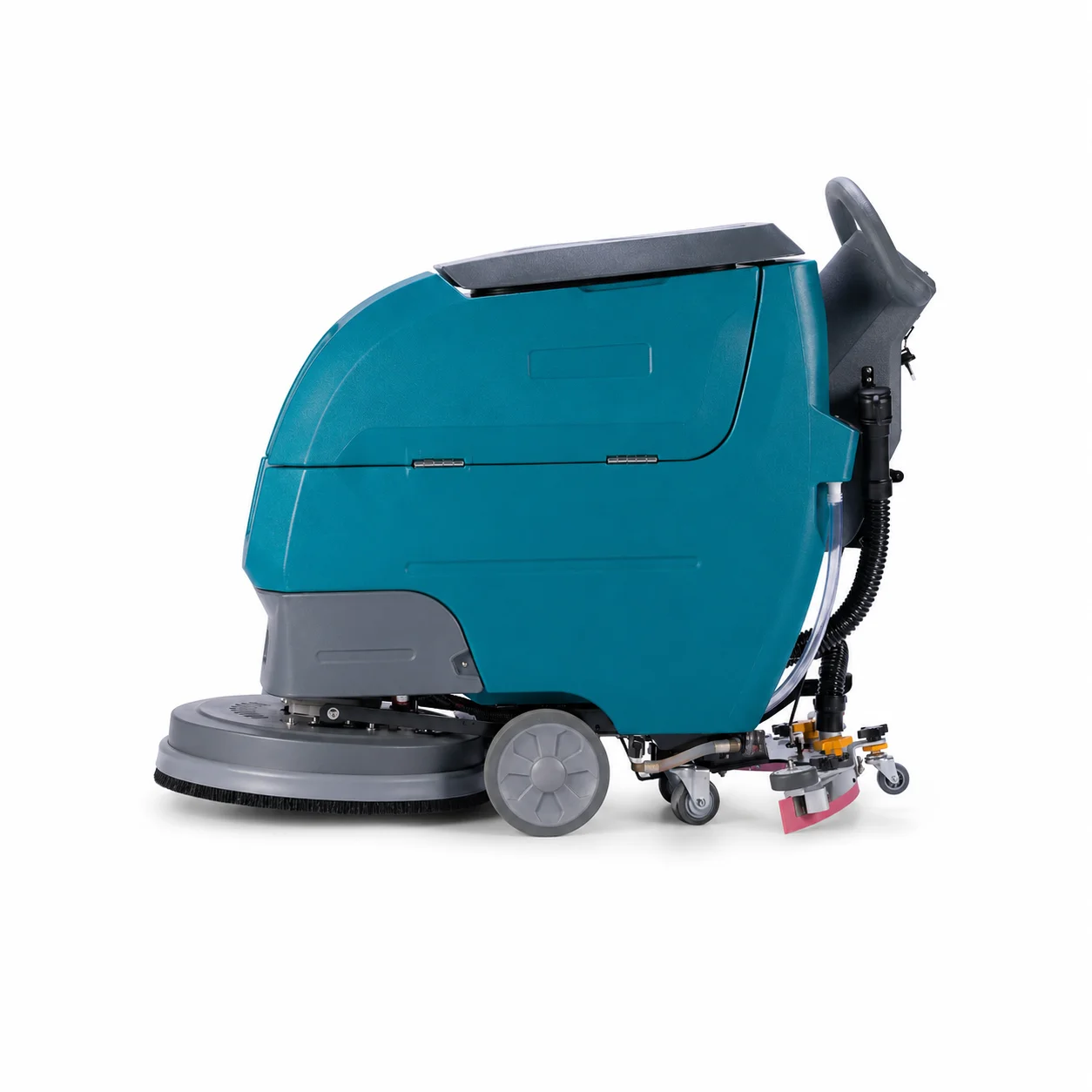 Commercial Hand Push Floor Scrubber Zoyon ZY-D3 510mm Width With Battery for Supermarket Warehouse Station