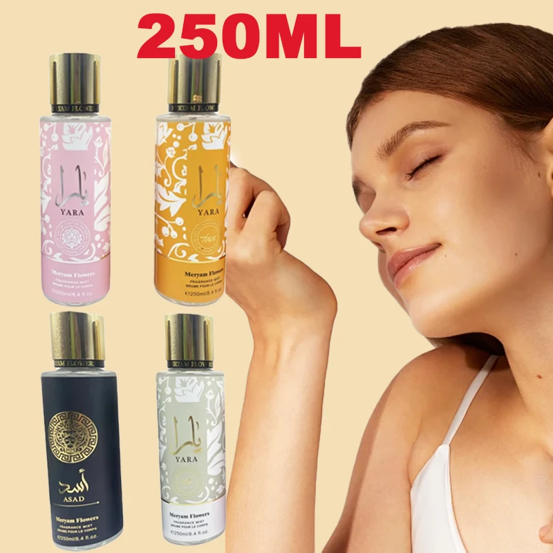 250ml Original Yara Moi Tous Asad Perfume Body Spray Fresh Natural Fragrance Long-lasting Deodorant for Both Men Women