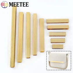 Meetee 5/10 pz 3-25cm Clip laterale in metallo fibbia borsa a vite striscia di protezione angolare chiusura decorazione bagagli Clip fibbie accessori