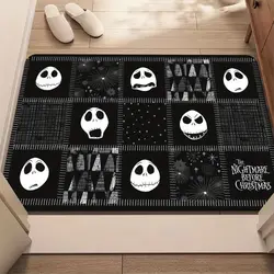 MINISO Disney The Nightmare Before Christmas Entrance Doormat Floor Mat for Living Room Bedroom Indoor Outdoor Kitchen Rug