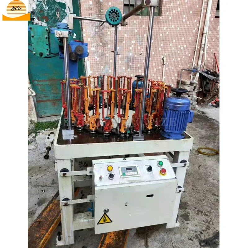 Self fast knit carbon fiber harness braiding rope machine for making nylon rope twisted polyester rope making machine