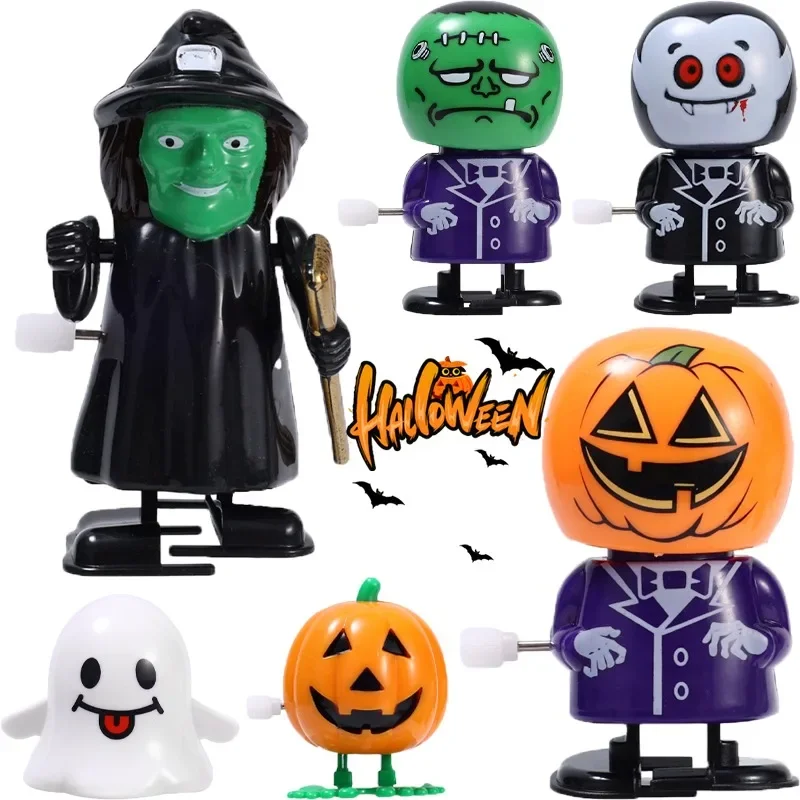 

Halloween Pumpkin Toys Kids Adults Funny Jumping Wind-up Prank Playing Ghost Toys Creative Interesting Games Party Supplies