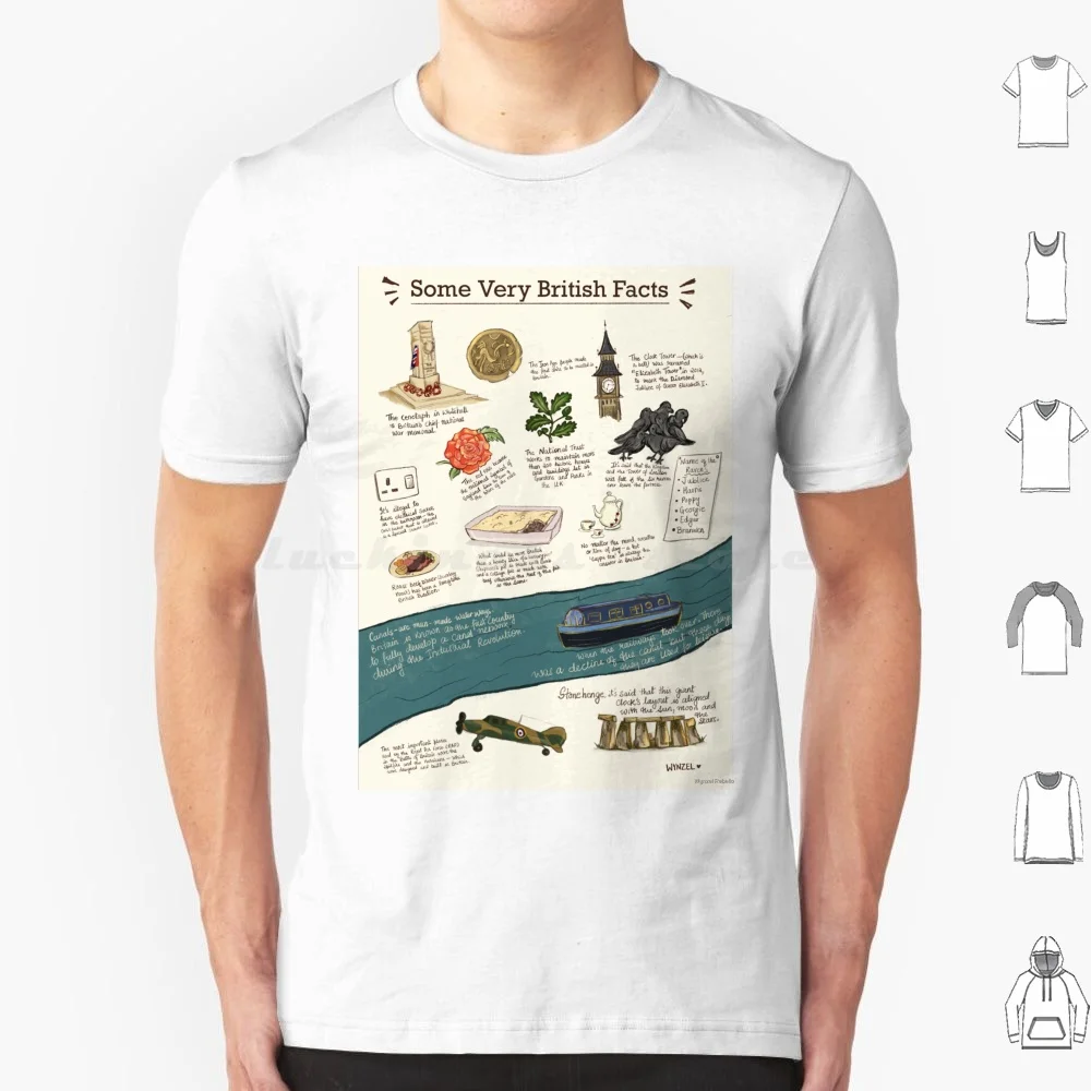 

Some Very British Things T Shirt Cotton Men Women DIY Print Culture British Culture