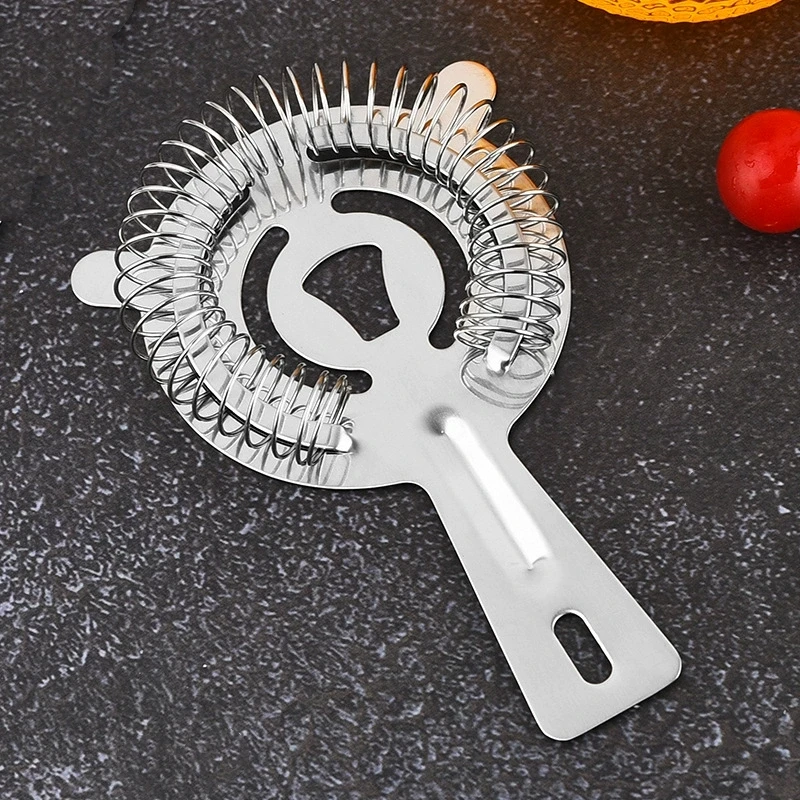 

Bar Cocktail Strainer Cocktail Shaker Bar Ice Strainer Mixed Drink Stainless Steel Colander Bartender Barware