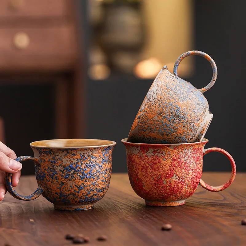 

Nordic Coffee Cup Ceramic Classic Cappuccino Latte Art Cups Creative Stoneware Water Mugs Black Tea Milk Cup Drinkware Teaware