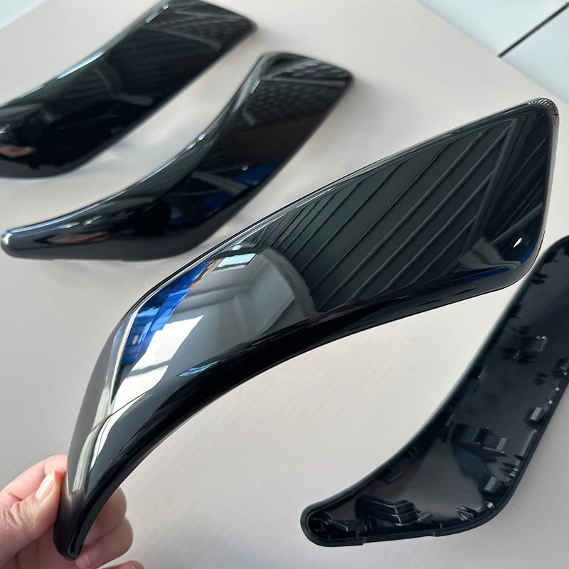 Gloss Black Carbon Fiber Door Pull Handle Trim Cover For BMW 1 2 Series F20 F21 F22 F23 2012-2018 Interior Door Panel LHD RHD view 2