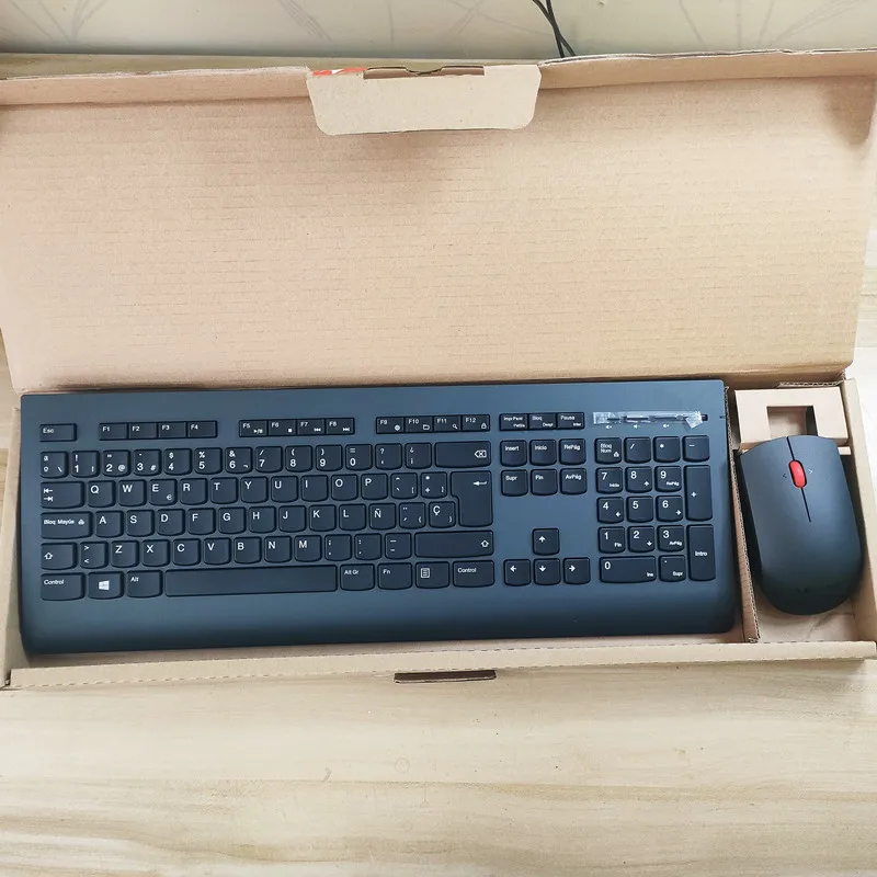 Spanish layout wireless keyboard mouse combo KBRFBD71 For Lenovo ...