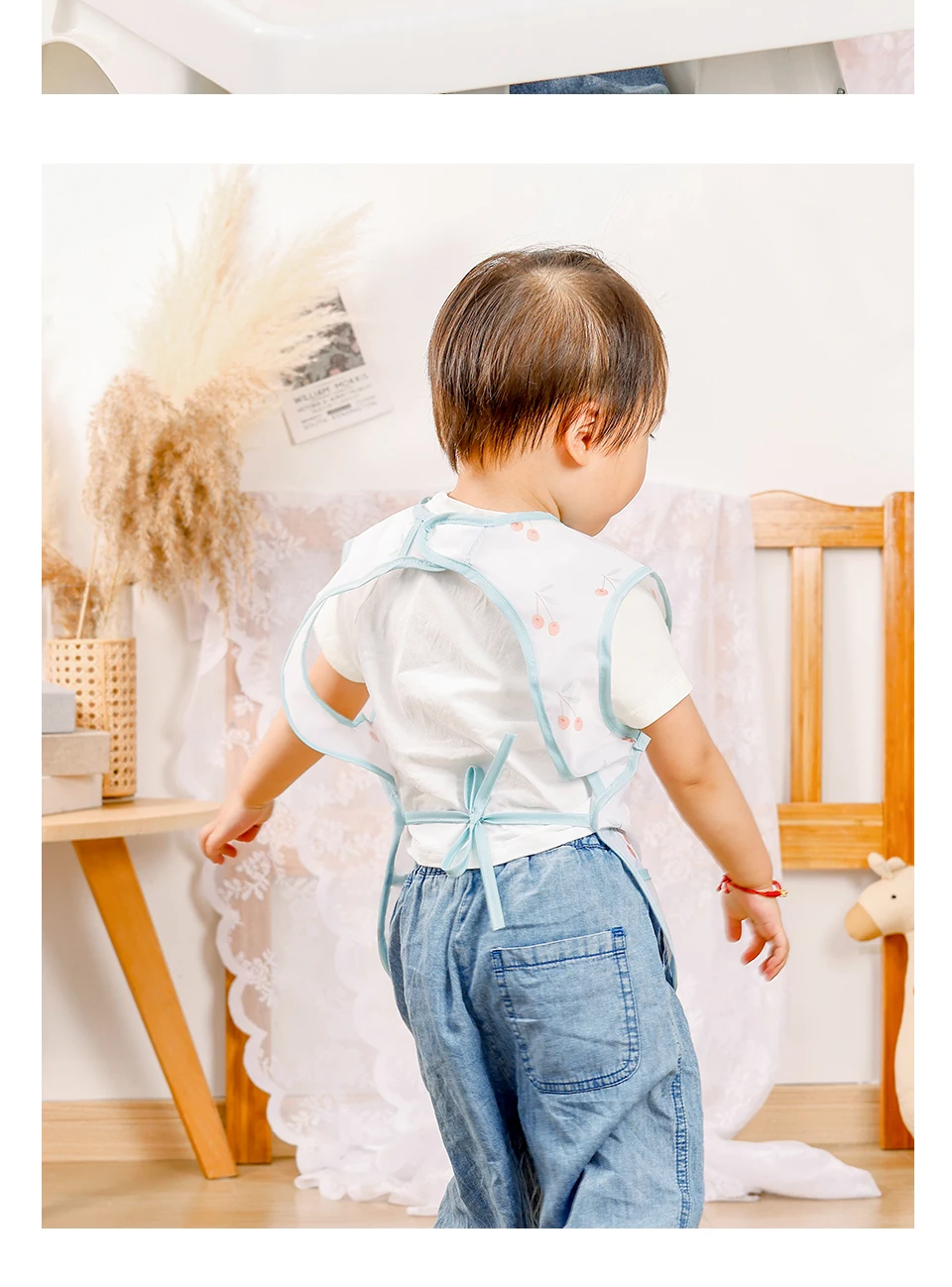 Kangobaby # Mein weiches Leben # Neue wasserdichte Baby ärmellose Lätzchen Mode Ganzkörperabdeckung – Detail 10
