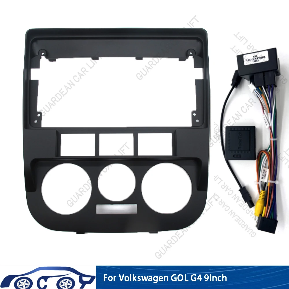 

9-дюймовый автомобильный радиоприемник Android для VW Golf G4 Android стерео рамка плеер 2 Din головное устройство панель отделка приборной панели с кабелем canbus d