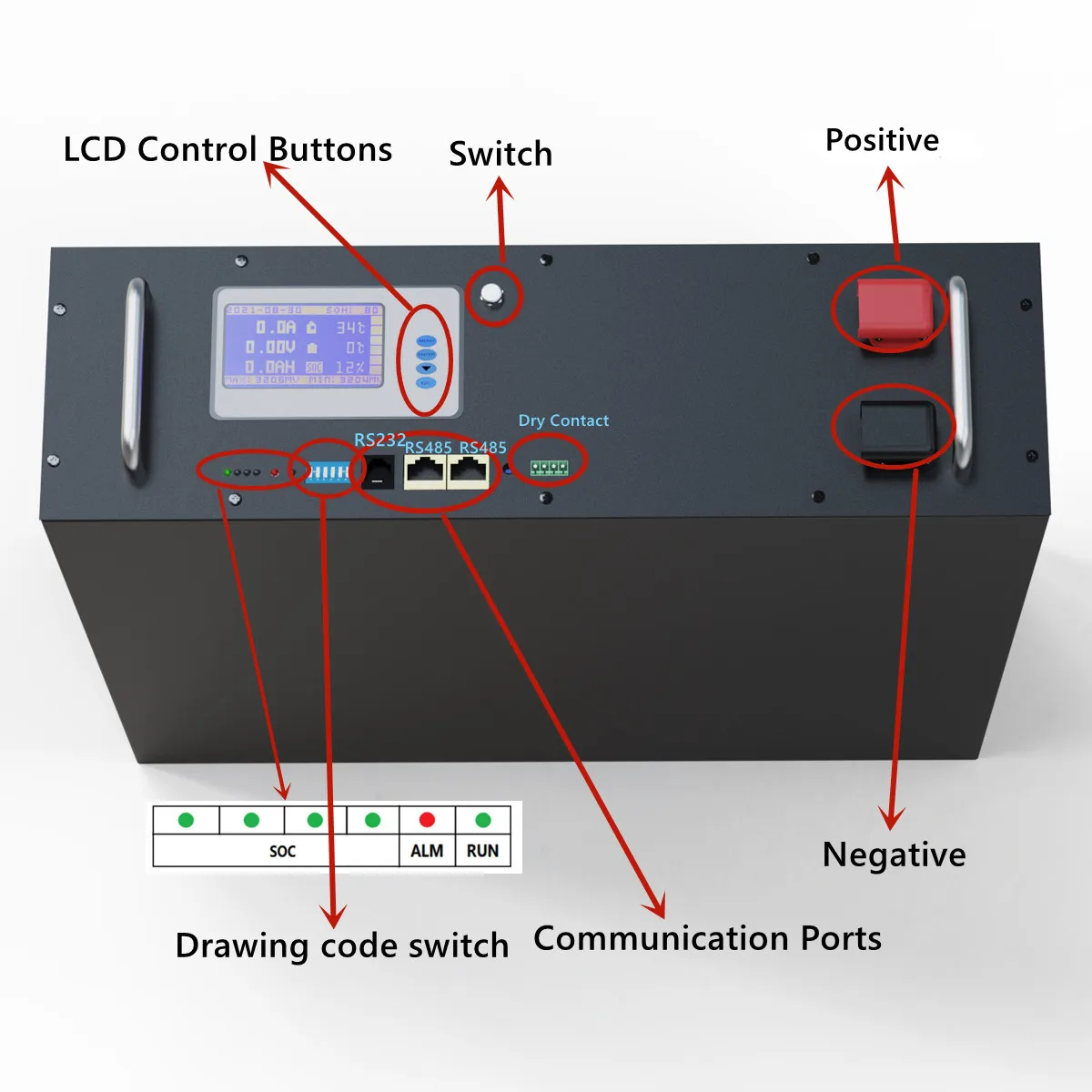 Inversores Hibrid Lithium Ion Battery 48V 200Ah 5Kw 10Kw Storage Solar System LiFePO4 Battery