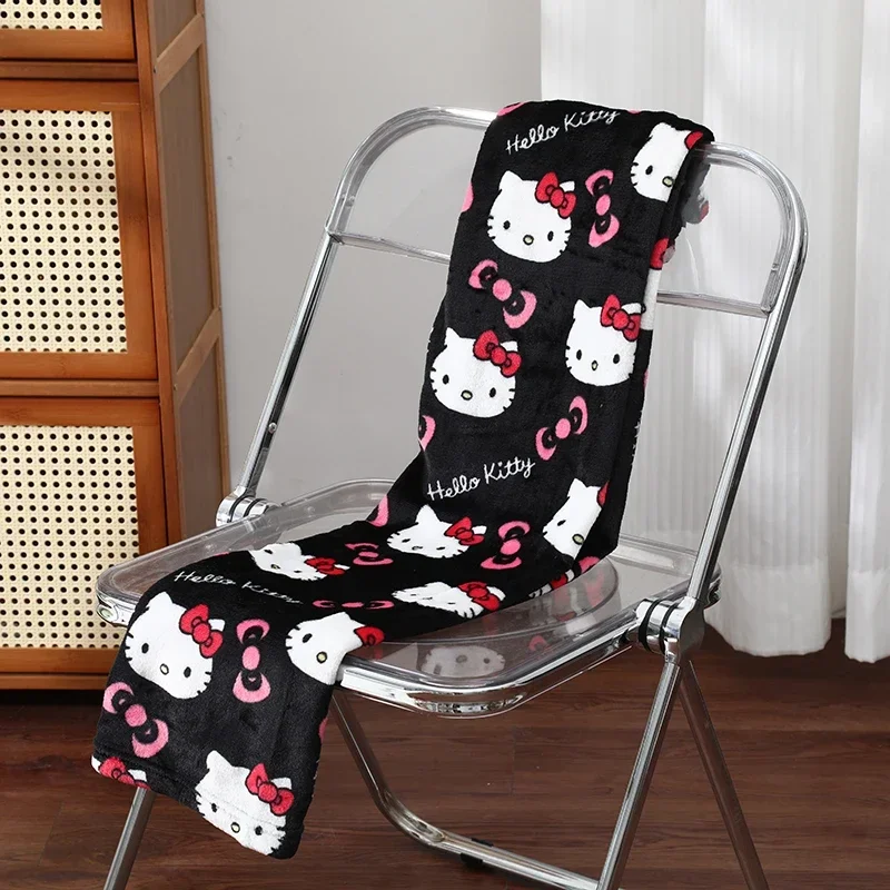 MINISO Sanrio Hello Kitty Pajama Pants Anime Fleece Double Elastic Fabric Soft Trousers Women Trousers Kawaii Birthday Gift