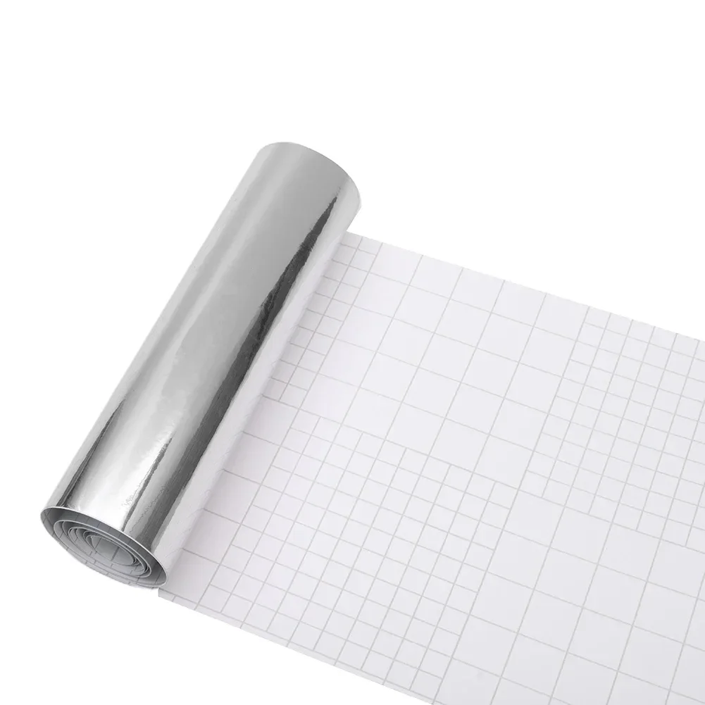 Leicht zu schneiden Auto Aufkleber Film Spiegel PVC Schnell verschluss Ersatz rolle selbst klebend Auto Chrom Aufkleber 1pc Silber