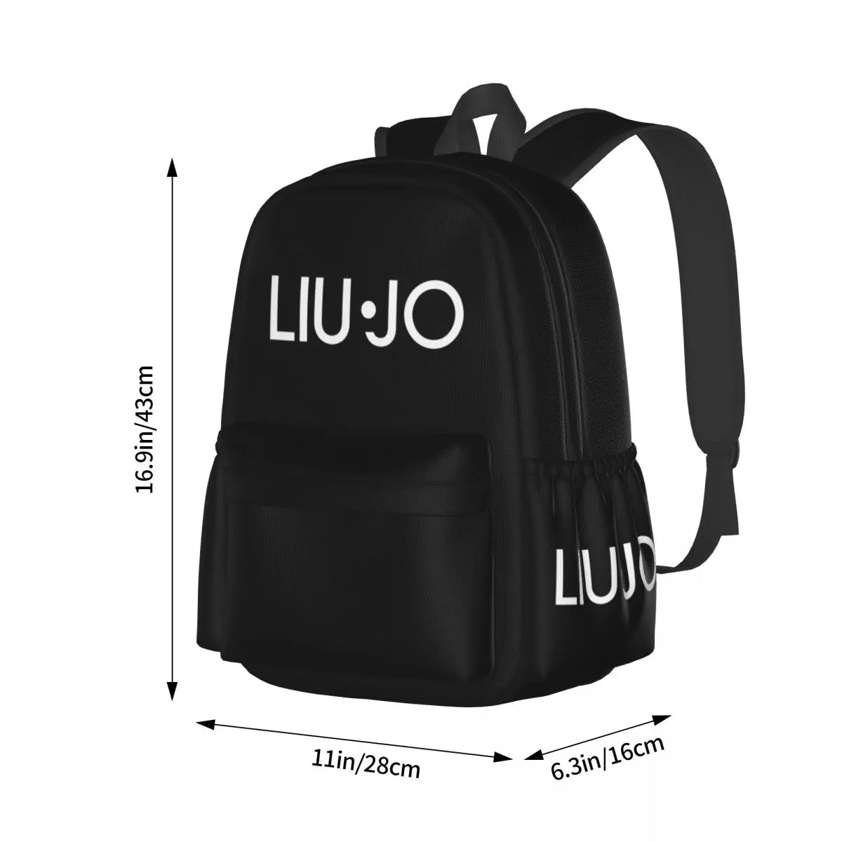 Liu Jo Student School Bookbag Canvas Daypack Elementary High College Travel Bags 17in