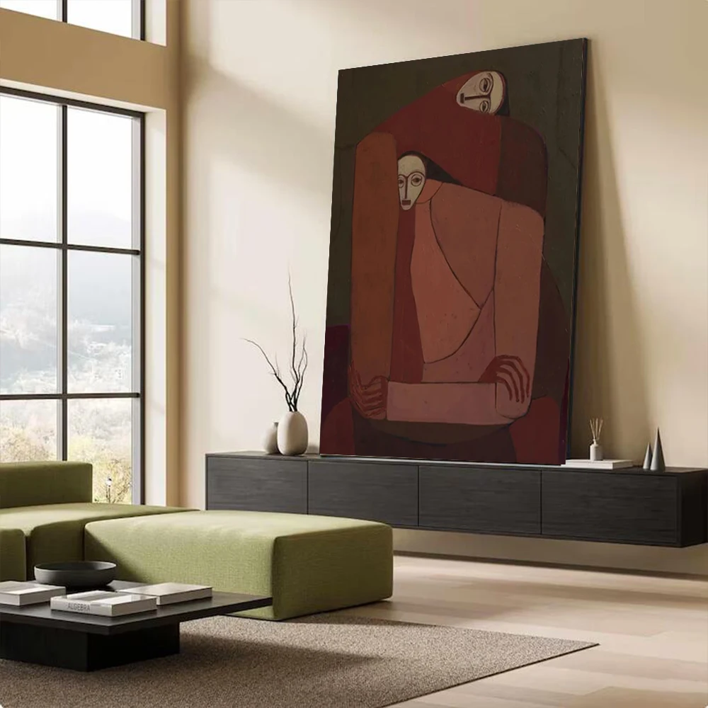 100% Handmade Abstract Oil Painting On Canvas Picasso style figure Wall Art Picture Large Mural For Home Living Room Decor Image