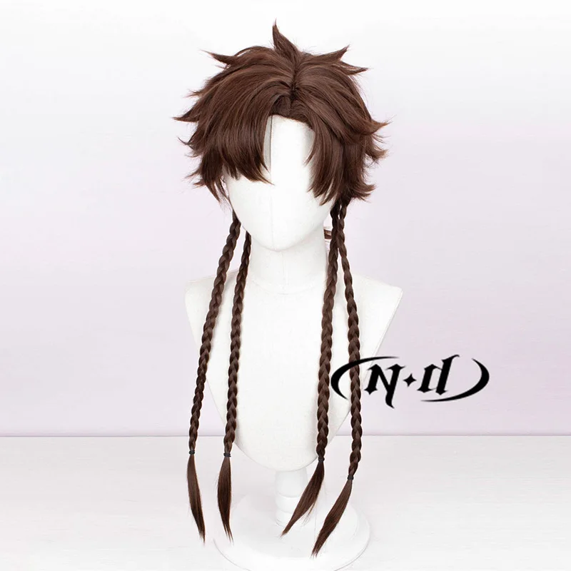 ND Sun Ce Cosplay Wigs Dai Hao Yuan Ashes of the Kingdom Cosplay Hair Wigs for Game Comic Con Coser Heat Resistant Synthetic