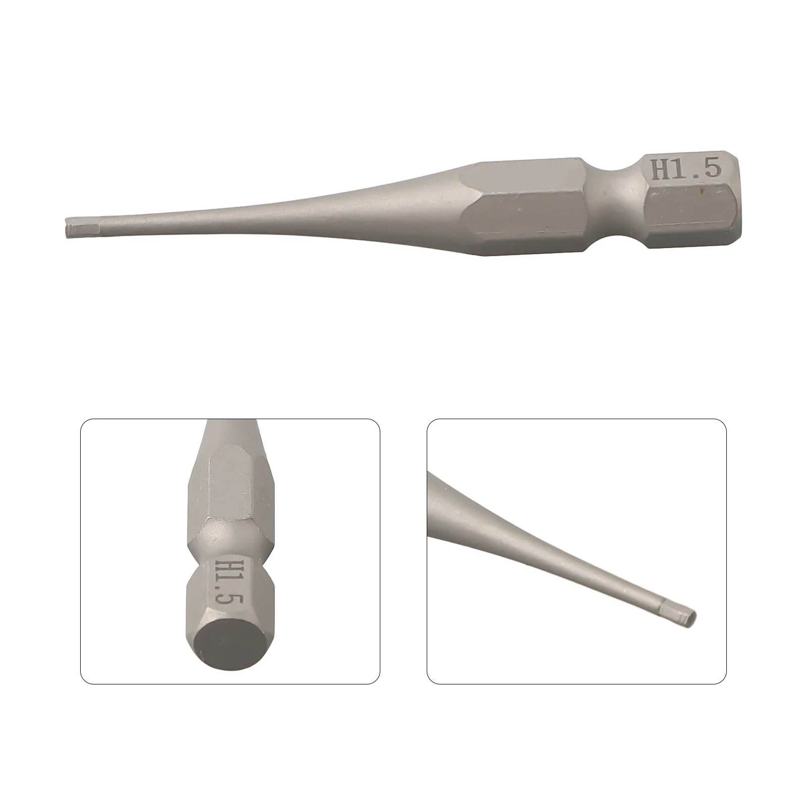 Brocas de destornillador hexagonales magnéticas, vástagos hexagonales, H1.5 broca de destornillador de impacto, H3, H4, H5, H6, destornillador
