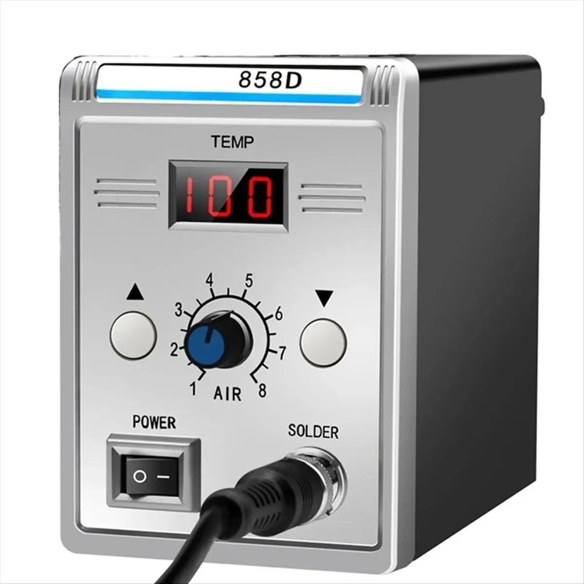 Hot Air 858D BGA Rework Solder Station Heat 220V 700W Hair Dryer for Soldering SMD SMT Welding Repair Tool [2026 MOCC]
