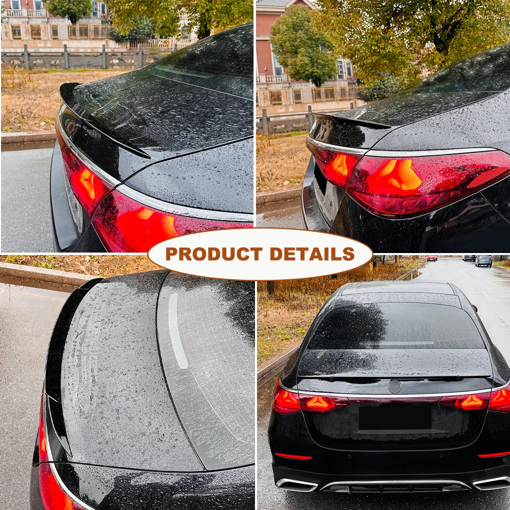 For Mercedes Benz E-Class W214 E260 E300 2024+ Babos Car Top Tail Wing Fixed Spoiler Exterior Modification Protective Body Kit