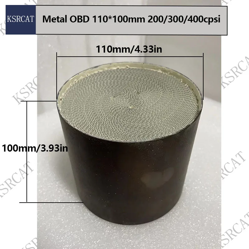 OBD Metal 200/300/400Cpsi 110*100mm High Flow Metal Catalyst Catalytic Converter Universal for Car metal substrate