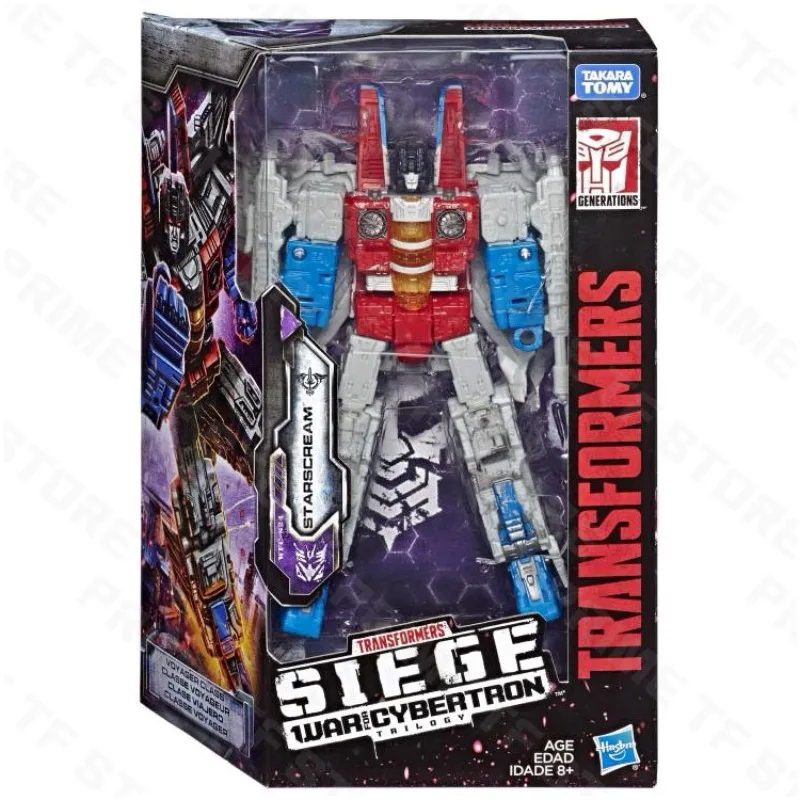 

Original Hasbro Transformers War for Cybertron Siege WFC-S24 STARSCREAM Vovager Class Anime Figure Action Toy Model