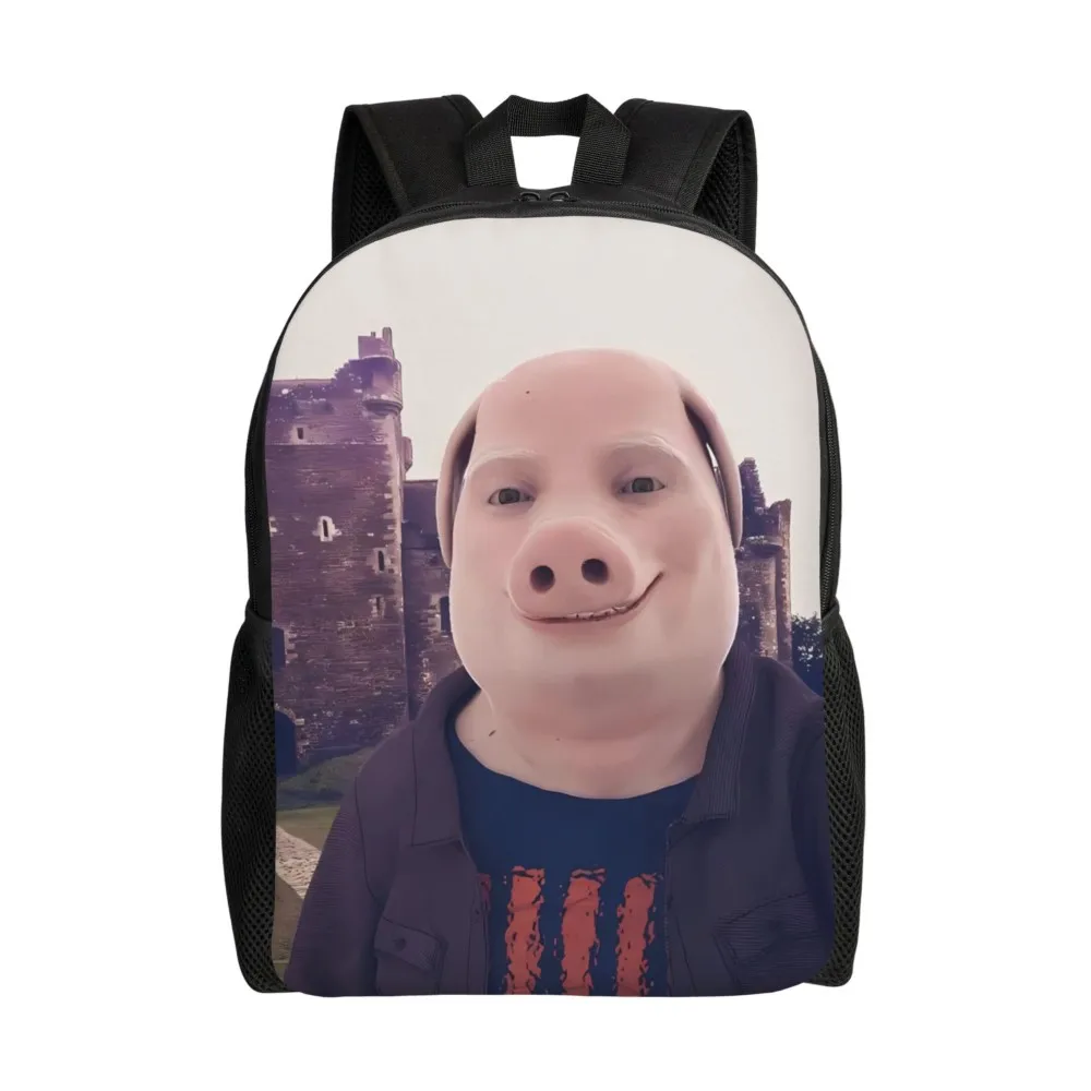 John Pork Is Calling Funny Meme Backpack  Fashion Backpacks Student Outdoor Big High School Bags Design Rucksack