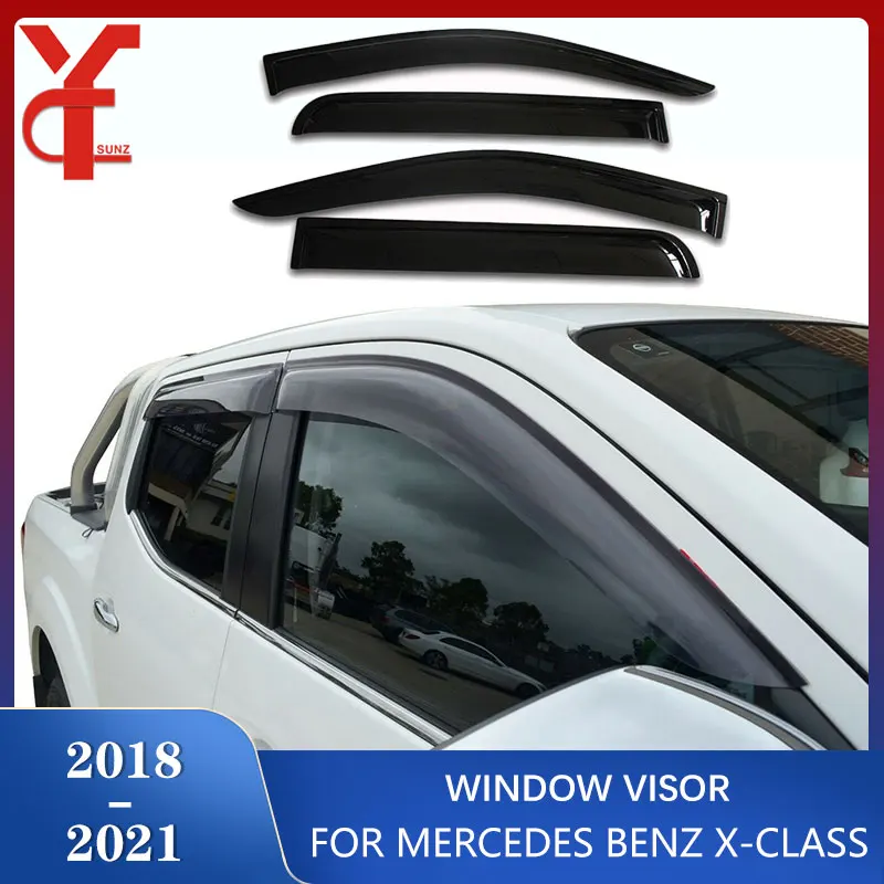 

Side Window Deflector Visor For Mercedes Benz X-class xclass 2018 2019 2020 2021 Weathershield Sun Rain Guards Car Accessories