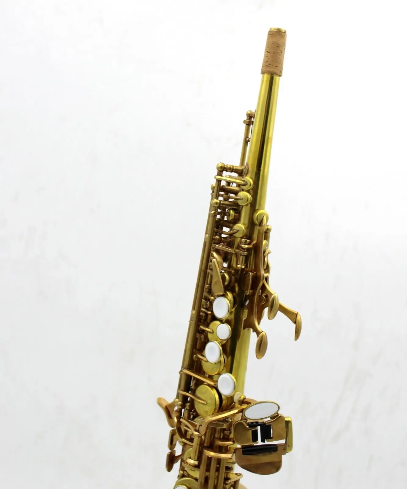 Eastern Music unlacquer yellow brass body straight soprano saxophone