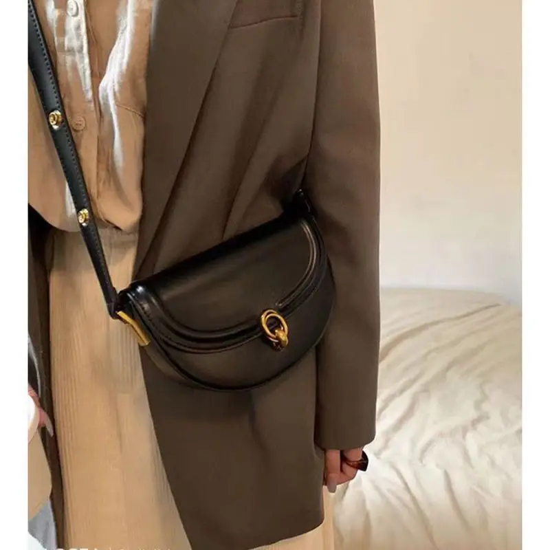 Luxury Small Crossbody Bags For Women 2023 Trend Designer Underarm One Shoulder Bag PU Leather Ladies Shopping Handbags Purses