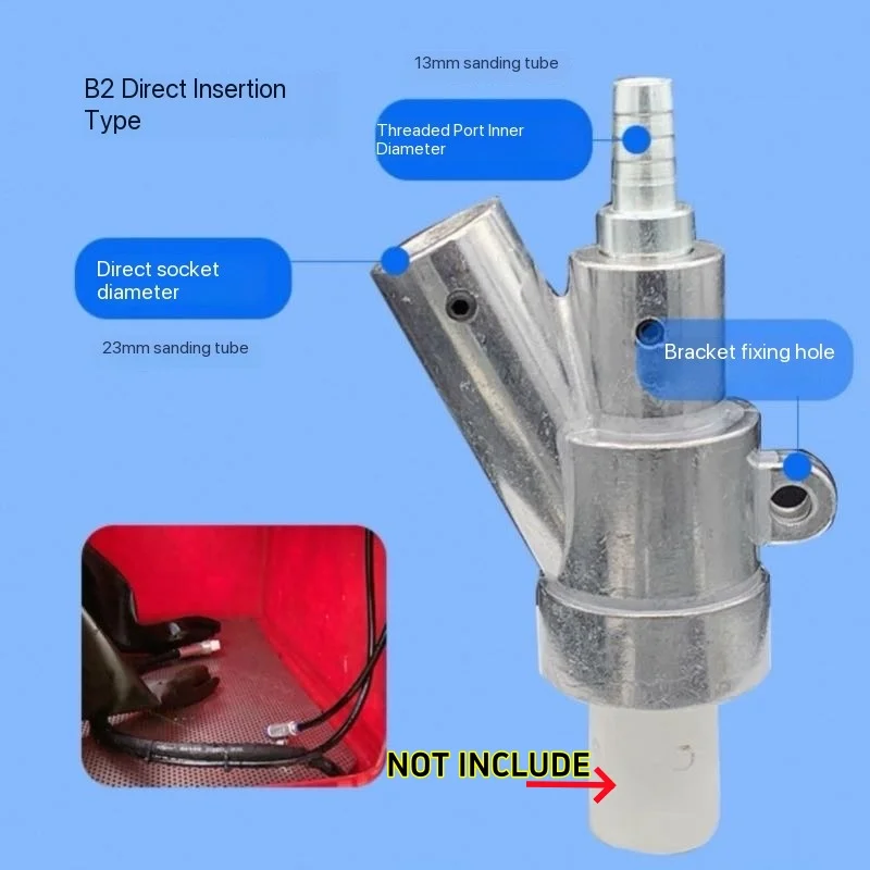 B Type Sandblasting Gun For Sand Blast Machine Wet Dry Blaster
