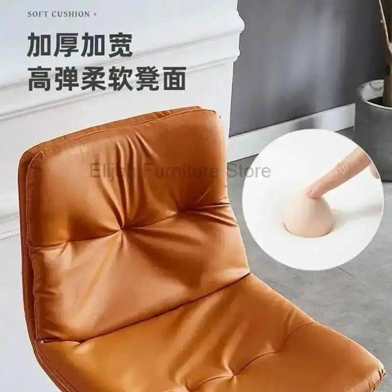 Schienale da bar Sedia da bancone di lusso semplice Sgabello moderno in ferro con piede alto per mobili per uso domestico Silla Bar