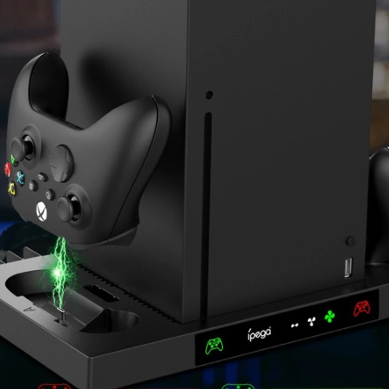 フック付き多機能冷却充電器,xboxシリーズ用垂直スタンド,充電ステーション,コンソール,PG-XBX023